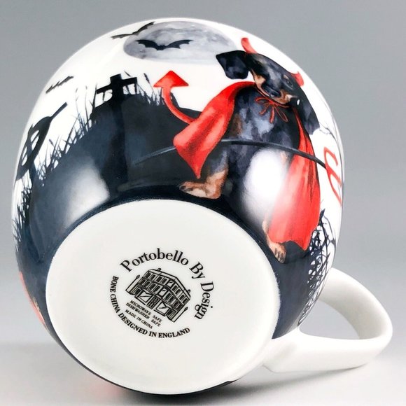 Portobello By Design - Little Devil Dachshund Halloween Mug - Picture 5 of 7